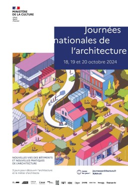 Affiche journées nationales de l'architecture 2024
